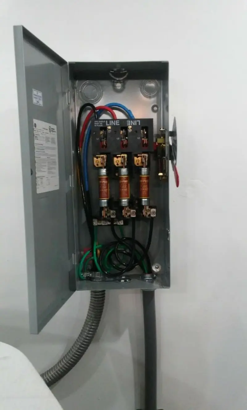 Three-phase disconnect switch installed for Electrical Wiring & Rewiring in West Cocalico